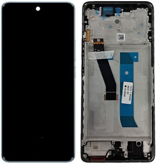 OLED Ersatzbildschirm mit Touch-Mechanismus und Rahmen für Xiaomi Redmi Note 15 5G Schwarz