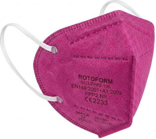 Sibilla Mască De Protecție Țesătură FFP2 Fucsia 10 Bucăți
