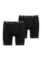 Herren Boxershorts Schwarz 2er Pack