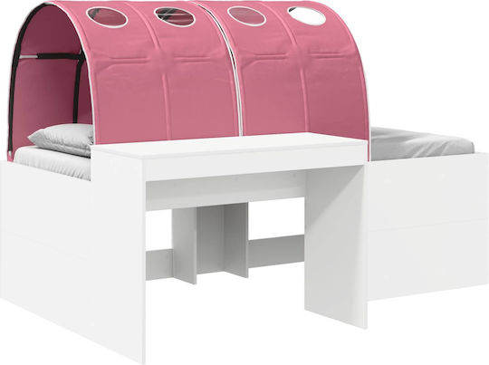 Kids Bed Single White for Mattress 80x200cm