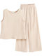 Kids Set with Pants Summer 2 Pieces Beige