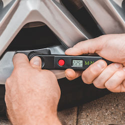 Digital Tire Pressure Tester Lcd Wheel Gauge 0-6.9 Bar Psi Kpa Battery Included Black