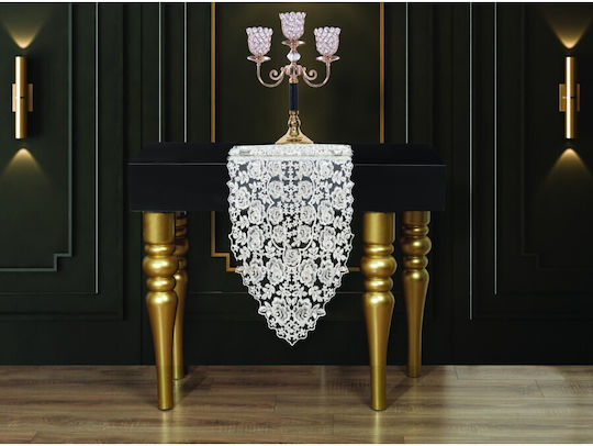 Liolios Home Runner With Embroidery Cream 45x140cm