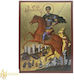 Saint Dimitrios Wooden MDF Gold Leaf Dimensions 20 x 15 cm