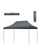 Megapap Zusammenklappbares Garten Gazebo Bari Grau 3x4.5m