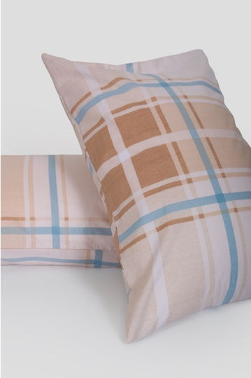 Biokarpet Μαξιλαροθήκη Naf Naf Summit 153 Andes Beige-σετ Μαξιλαροθήκες