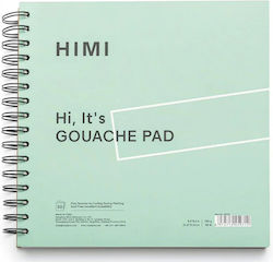 Gouache Sketch Pad Himi 20x20cm 50 Sheets Green
