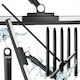 Black Water Broom & Window Cleaner 2 1 Telescopic Handle 131cm