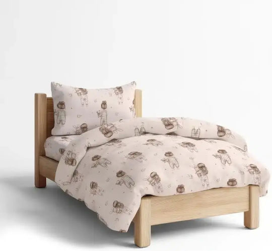 Borea Single Cotton Sheet Set Rose 160x250cm 3pcs