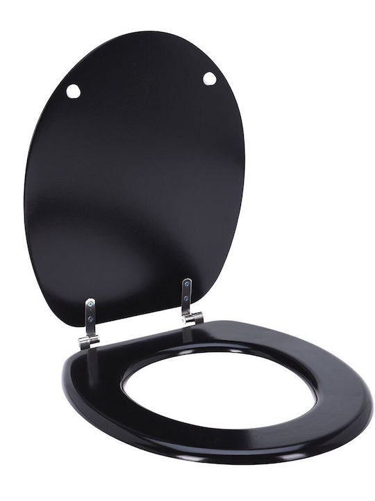 MRShome Toilettensitz Kunststoff Schwarz