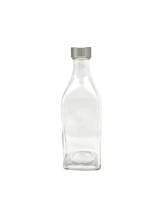 Ankor Glass Water Bottle with Screw Lid Transparent 1000ml