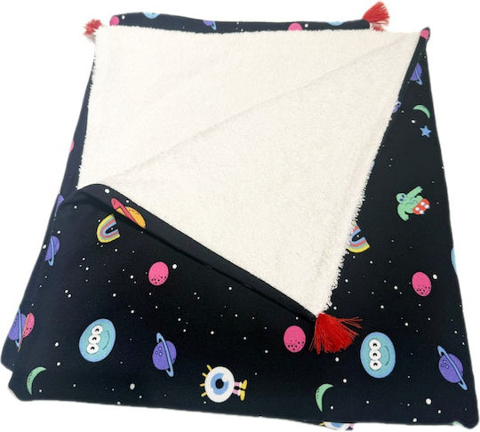 Two In A Castle Black Beach Towel