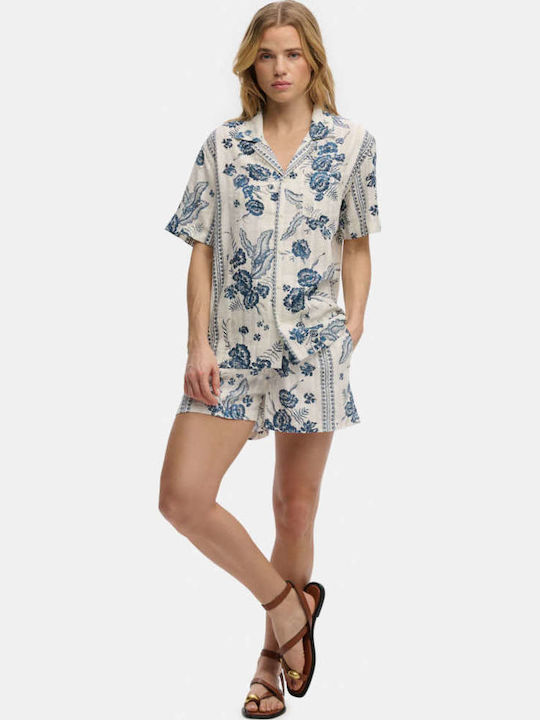 Superdry Women's Blue Shorts