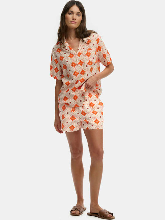 Superdry Women's Orange Shorts