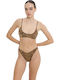 Printed Set Bikini Καφέ