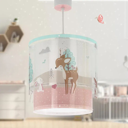 Ango Loving Deer Μονόφωτο Παιδικό Φωτιστικό Κρεμαστό 15W με Υποδοχή E27 Πράσινο