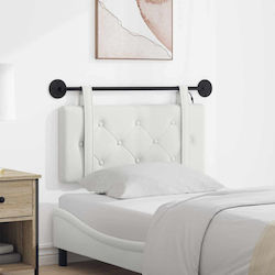 vidaXL LED Headboard Cushion in White Faux Leat...