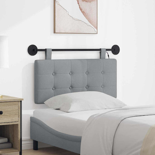 vidaXL Μαξιλάρι για Κεφαλαρι Υφασμάτινο Γκρι 90x55cm