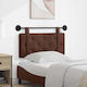 vidaXL Leather Bed Headboard Cushion Brown 90x55cm
