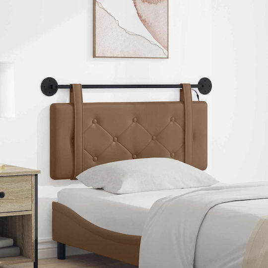 vidaXL Kopfstütze für Betten mit Leder Braune 110x55cm