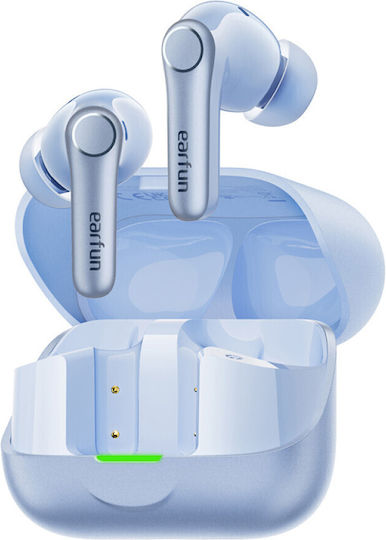 Earfun Air Pro 4+ In-ear Bluetooth Handsfree Earphones with Sweat Resistance and Charging Case Blue