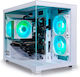 Deepcool Level Up Quartz Evo Гейминг Настолен Компютър (Ryzen 5-7500F/16GB DDR5/Radeon RX 7600/Без Операционна Система)