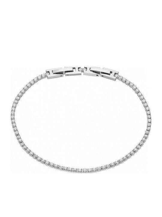 Oxzen Oxzen Riviera Armband aus Stahl mit Zirkon
