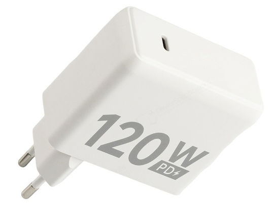 Ulefone Зарядно Устройство Без Кабел с USB-C Порт 120W Бял (HJ-PD120W-EU)