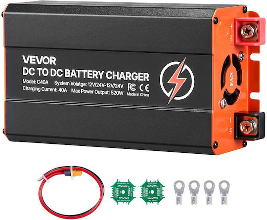 Vevor Φορτιστής Μπαταρίας Αυτοκινήτου 12/24V 40A 520W