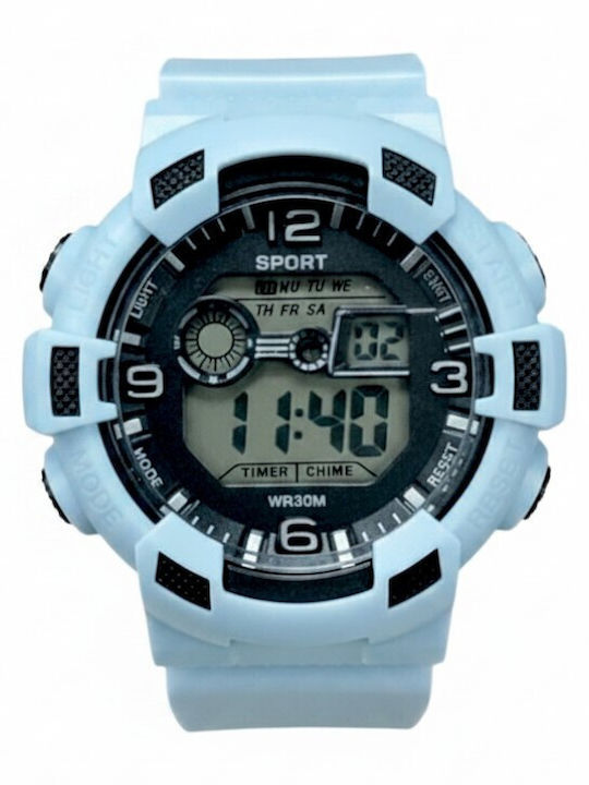 Digital Men's Watch 40mm Battery with Blue Cera...
