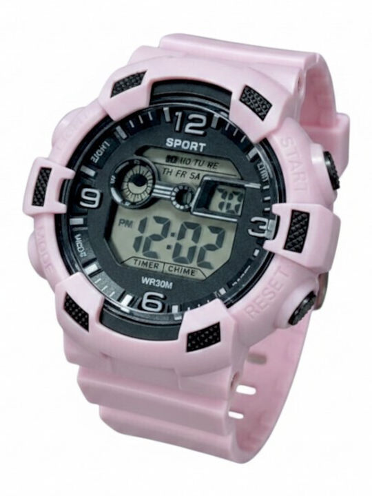 Digital Men's Watch 40mm Battery with Purple Ceramic Bracelet