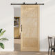 Sliding Door Orkdal Natural 86 x 211 cm Solid P...