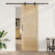 Sliding Door Orkdal Natural 83 x 232 cm Solid P...