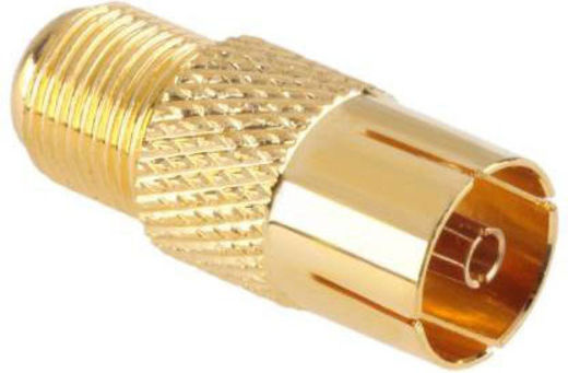293855 Adaptor Κεραιας Tv Θηλυκο F Θηλυκο Σετ 10 Τεμαχιων