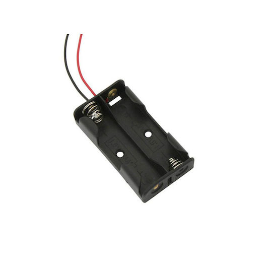 Battery Holder Type 2 R6 AAx2 + Cable Set of 10 Pieces
