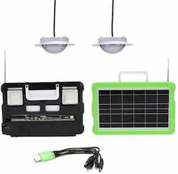 GDPLUS Solar Lighting System With Flash Light Radio And USB Charger 42000025