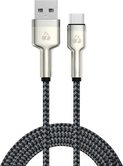 Powertech USB 2.0 Kabel USB-C männlich - USB-C 60W PD Schwarz 1m PTR-0199