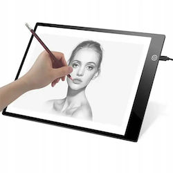 Φωτιζόμενο Tablet Led A4 Σχέδιο Ζωγραφική Ρυθμιζόμενη Φωτεινότητα