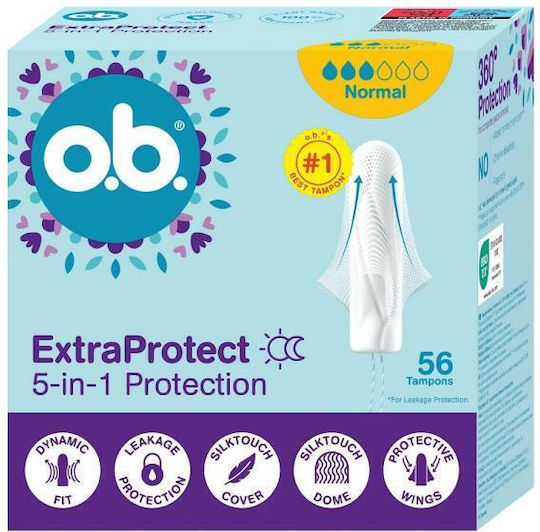 O.b Extraprotect Normal Tampons 56 Pcs