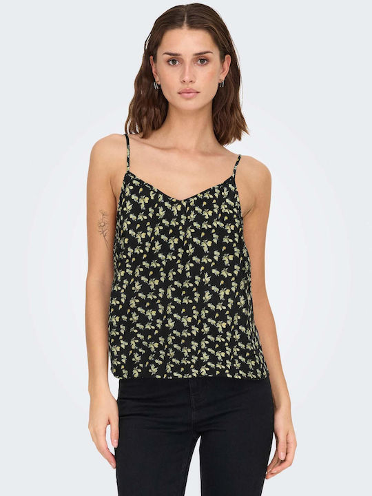 Only Only Damen Bluse Ärmelloses Schwarzes Top