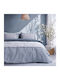 Beauty Home Moments Art 12566 Coverlet Set Single Light Blue 160x230cm 2 Pieces