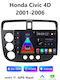 Car Audio System for Honda Civic 2001-2006 Bluetooth USB WiFi GPS Apple CarPlay Android Auto with 9" Touch Screen