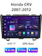 Car Audio System for Honda CR-V 2007-2012 Bluetooth USB WiFi GPS Apple CarPlay Android Auto with 9" Touch Screen