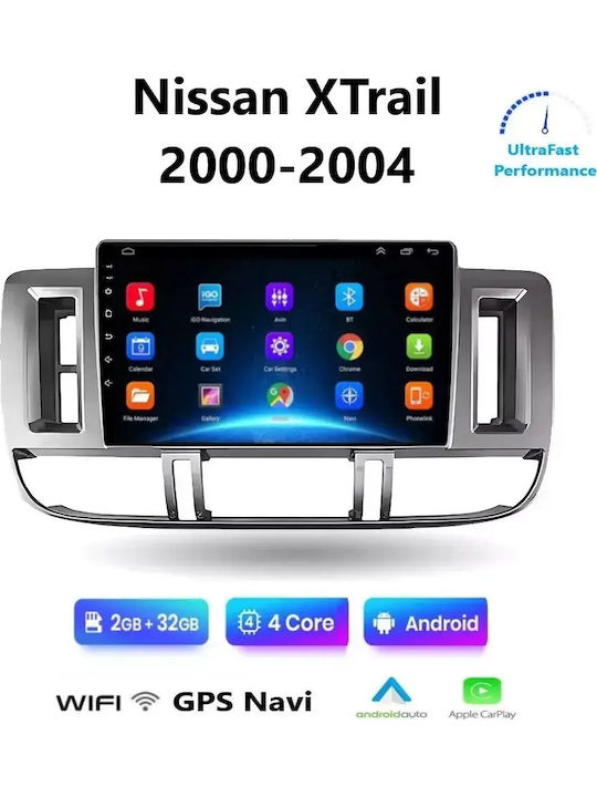 Ηχοσύστημα Αυτοκινήτου για Nissan X-Trail 2000-2004 (Bluetooth/USB/WiFi/GPS/Apple-Carplay/Android-Auto) με Οθόνη Αφής 9"