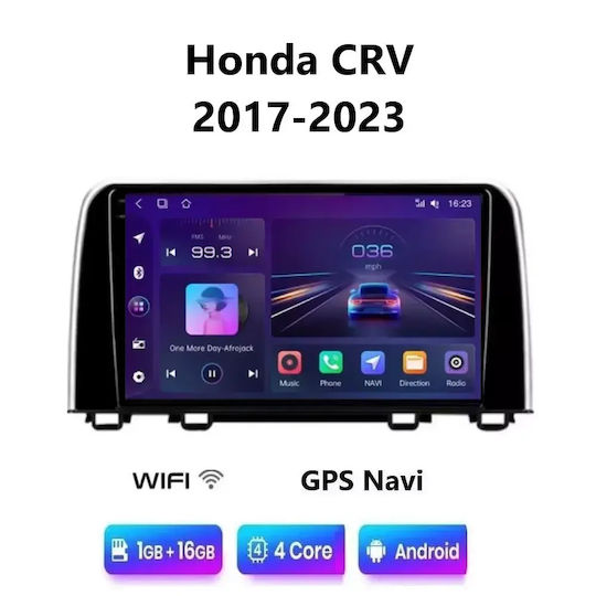 Ηχοσύστημα Αυτοκινήτου για Honda CR-V 2017-2023 (Bluetooth/USB/WiFi/GPS/Apple-Carplay/Android-Auto) με Οθόνη Αφής 9"