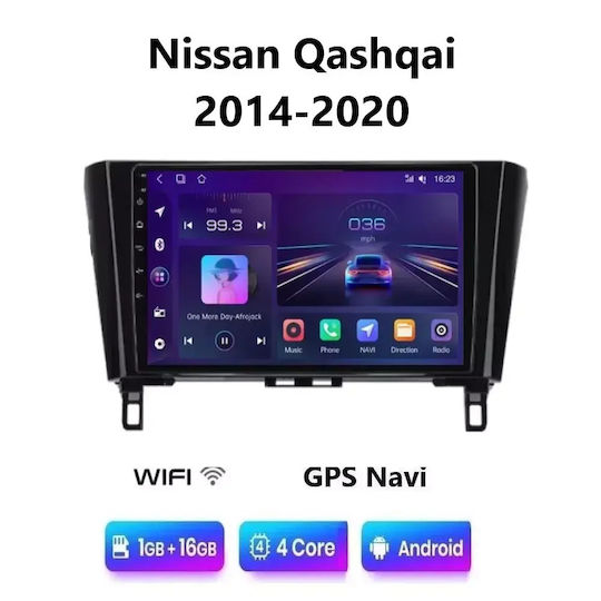 Car Audio System for Nissan Qashqai 2014-2020 Bluetooth USB WiFi GPS Apple CarPlay Android Auto with 10" Touch Screen