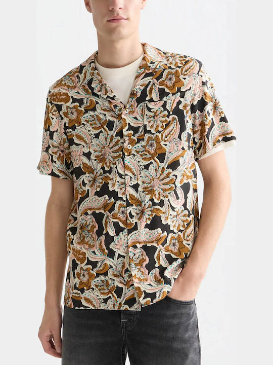 Scotch & Soda Къс Ръкав Мъжка Риза с Стандартна Кройка Lucky Bandana Многоцветен