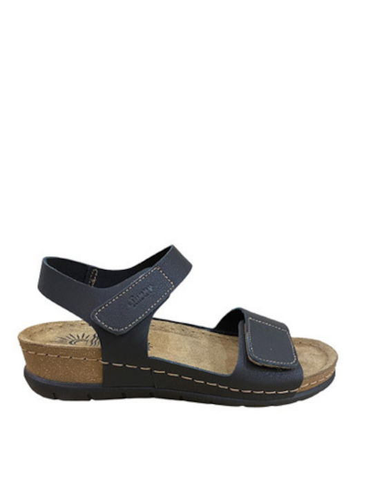 Leather Women's Anatomic Black Sandals