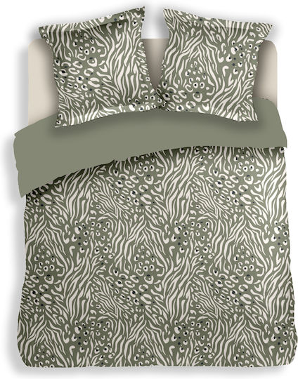 Charalambidis Textiles Σετ Μαξιλαροθήκες Λαδί 52x72εκ.