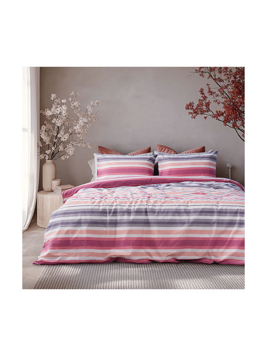Beauty Home 12562 Σετ Μαξιλαροθήκες με Φάσα Ροζ 51x73εκ.